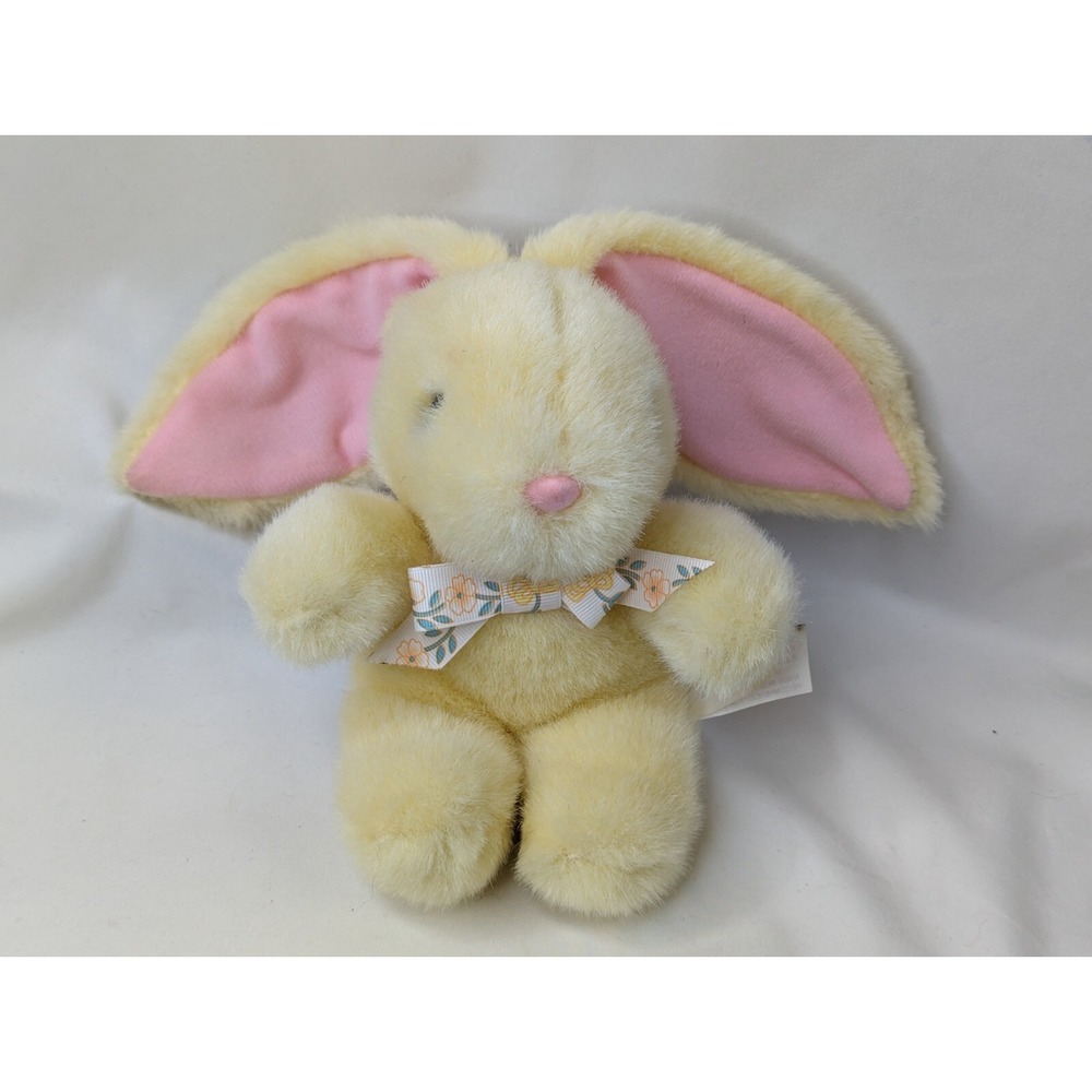 TL Toys Yellow Rabbit Plush Lop Ears 7 Inch Stuffed‎ Animal Toy